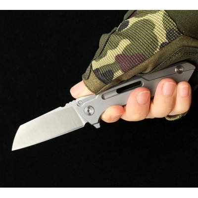D2 Steel Folding Bearing System Steel Handle Pocket Knife Camping Knife BS25-1006