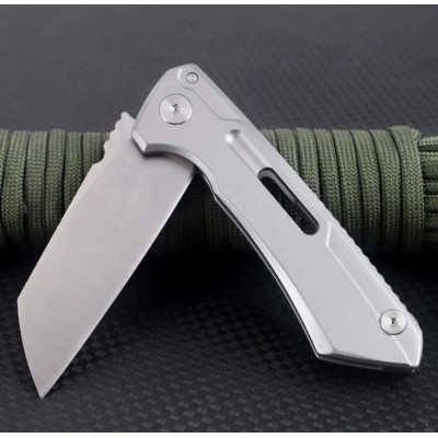D2 Steel Folding Bearing System Steel Handle Pocket Knife Camping Knife BS25-1006