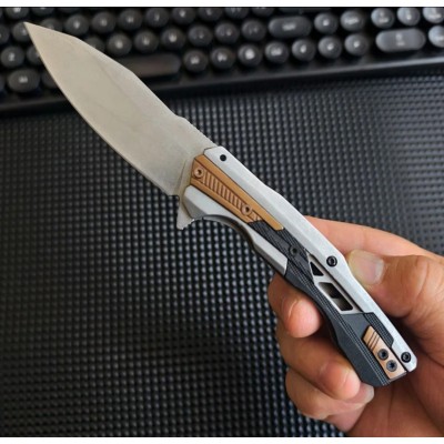 D2 Steel Folding Ball Bearing System Pocket Knife Camping Knife BS25-1162