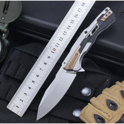 D2 Steel Folding Ball Bearing System Pocket Knife Camping Knife BS25-1162
