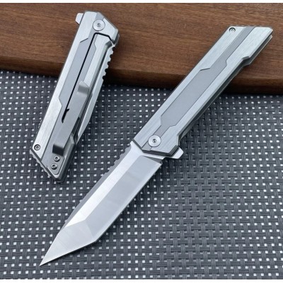 D2 Çelik Taşıma Çantalı Katlanır Rulman Sistem Cep Çakısı Kamp Bıçağı BS25-1001