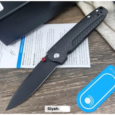 D2 Çelik Katlanır Axis Kilit Sistem Karbon Fiber Kabza Cep Çakısı Kamp Bıçağı BS25-1010
