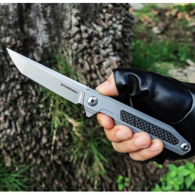 D2 Steel Folding Ball Bearing System Pocket Knife Camping Knife BS25-1022