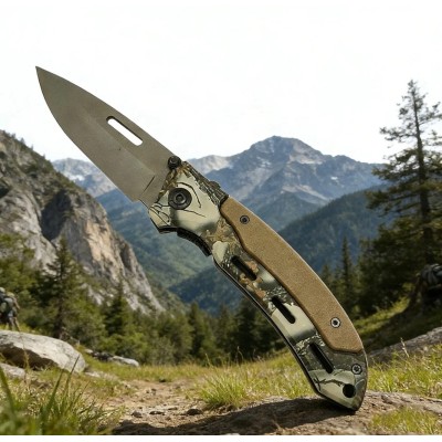 Folding Ball Bearing System Pocket Knife Camping Knife BS25-1035