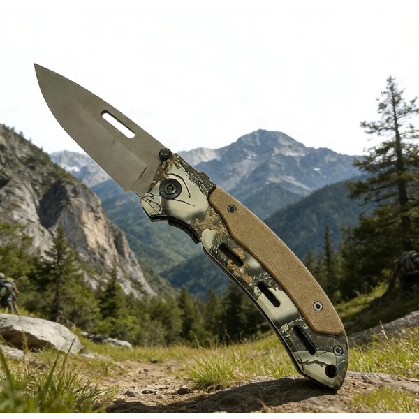 Folding Ball Bearing System Pocket Knife Camping Knife BS25-1035
